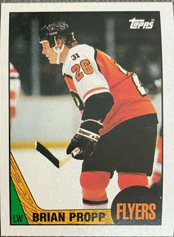 Brian Propp #158 Hockey Cards 1987 Topps