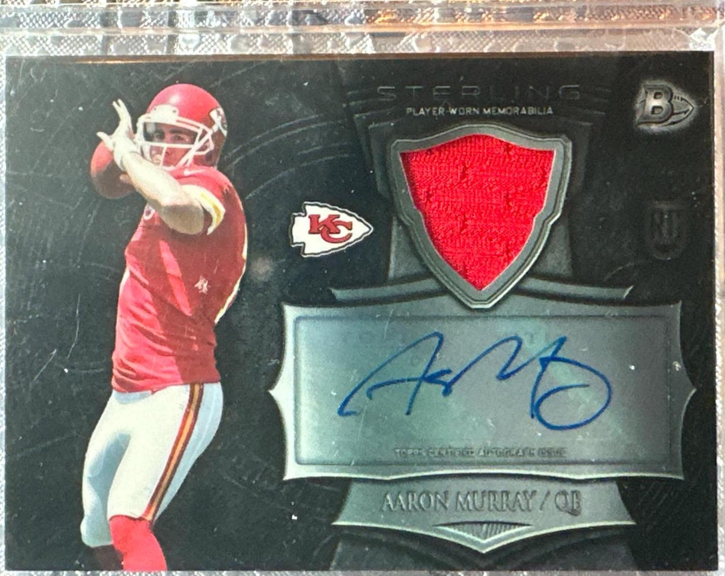 Aaron Murray #BSAR-AM Football Cards 2014 Bowman Sterling Autograph Rookie Relics