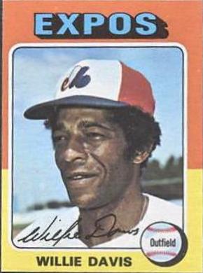 Willie Davis #10 Baseball Cards 1975 Topps Mini
