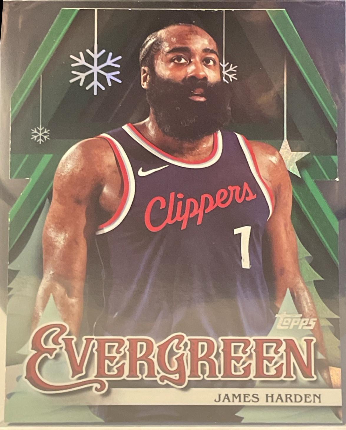 James Harden #EV-JH Prices | 2025 Topps Holiday Evergreen