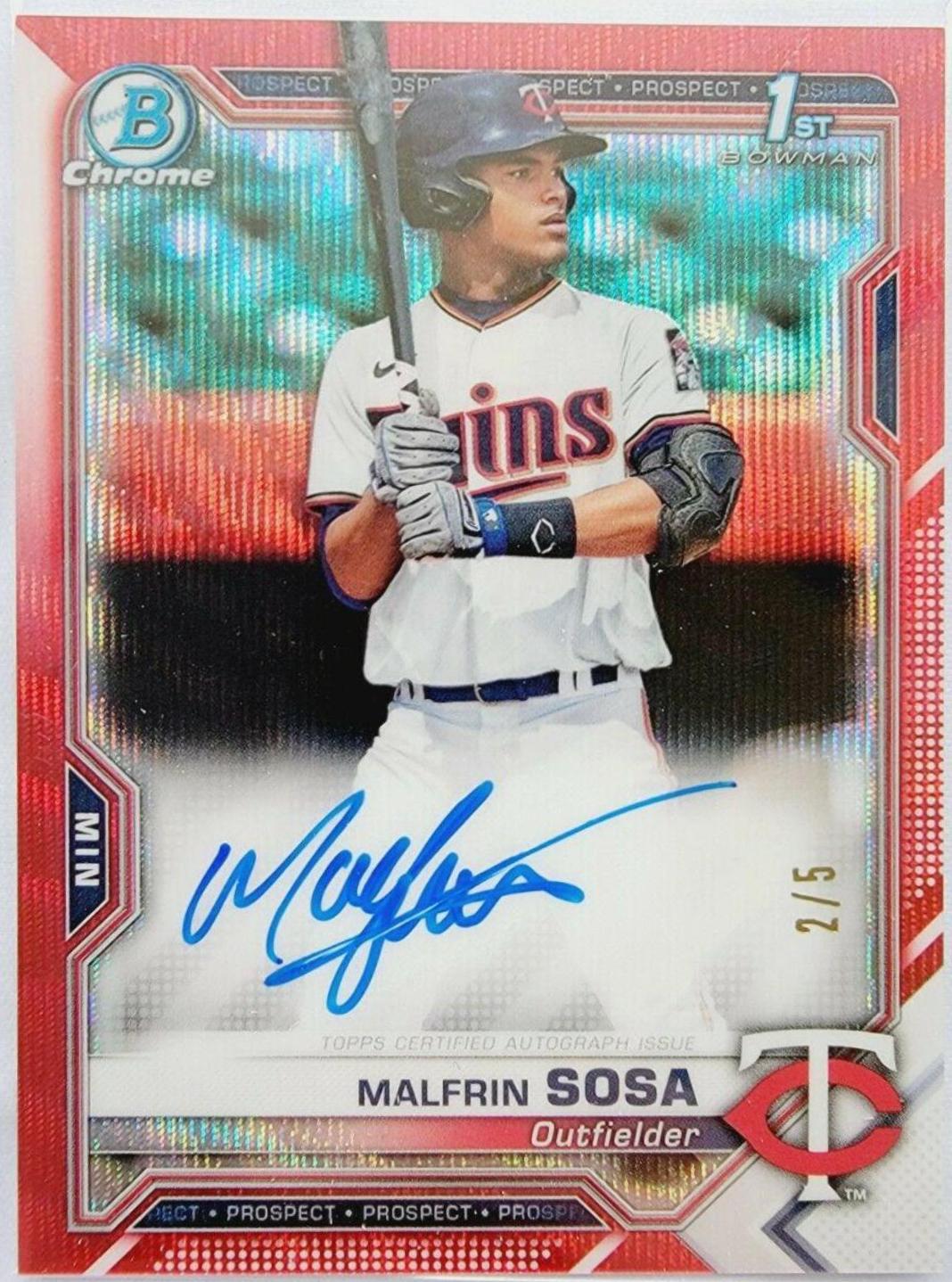 Malfrin Sosa [Red Wave Refractor] #CPA-MS