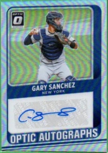 Gary Sanchez #OA-GS Baseball Cards 2021 Panini Donruss Optic Autographs