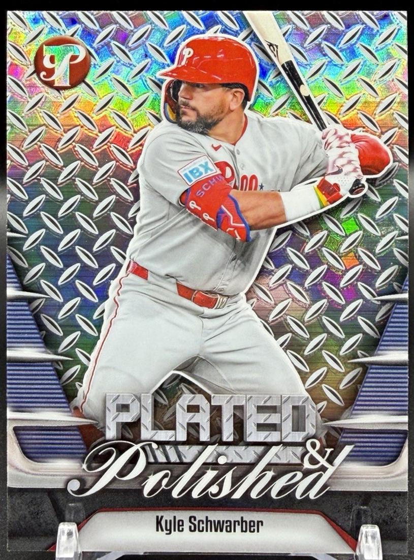 2026 Topps Pristine Plated & Polished Kyle Schwarber [Blue] #PP-5 card