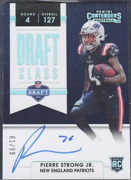 Pierre Strong Jr. #DCA-PST Football Cards 2022 Panini Contenders Draft Class Autographs RPS