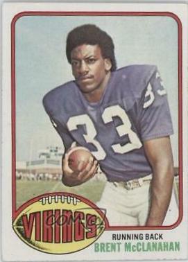 Brent McClanahan #191 Football Cards 1976 Topps