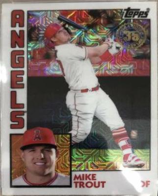 Mike Trout #2 Baseball Cards 2019 Topps Silver Pack 1984 Chrome Promo
