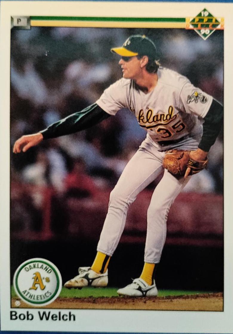 Bob Welch #251 Baseball Cards 1990 Upper Deck