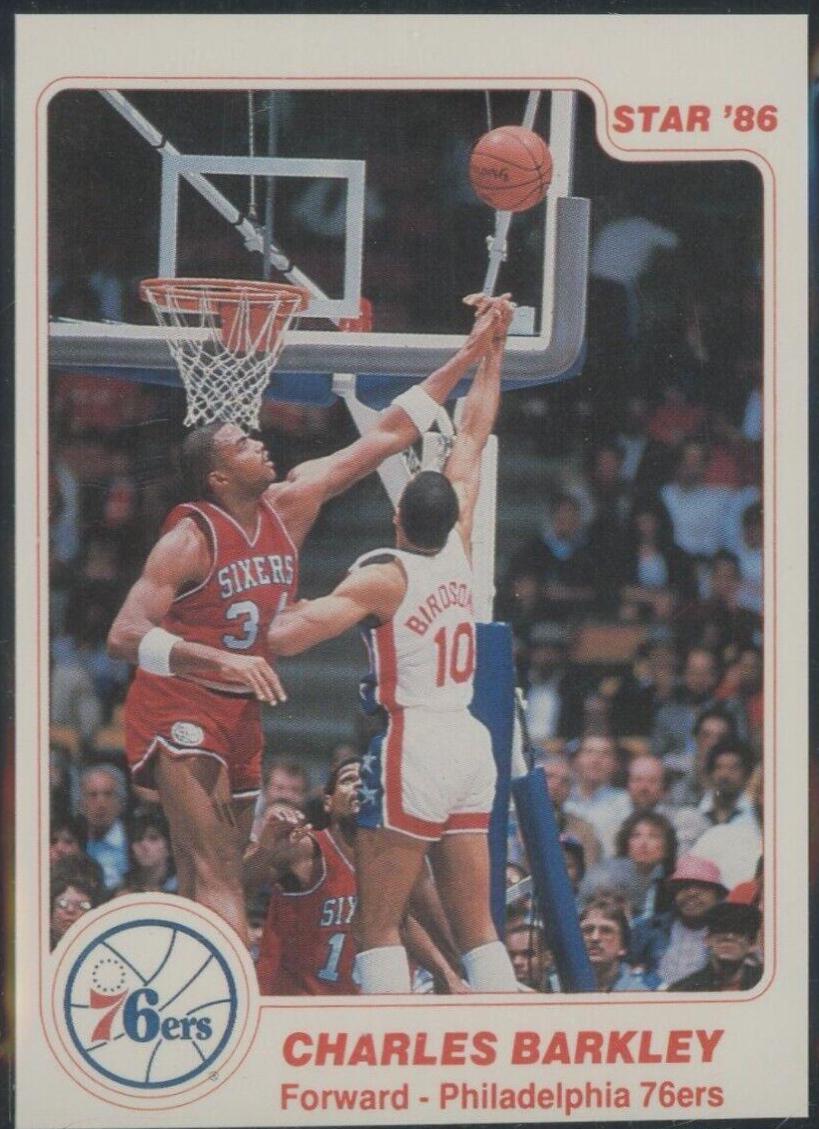 Charles Barkley #2 Basketball Cards 1985 Star