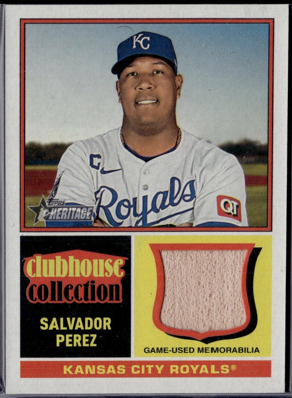 Salvador Perez #CCR-SP 2025 Topps Heritage Clubhouse Collection Relic Baseball