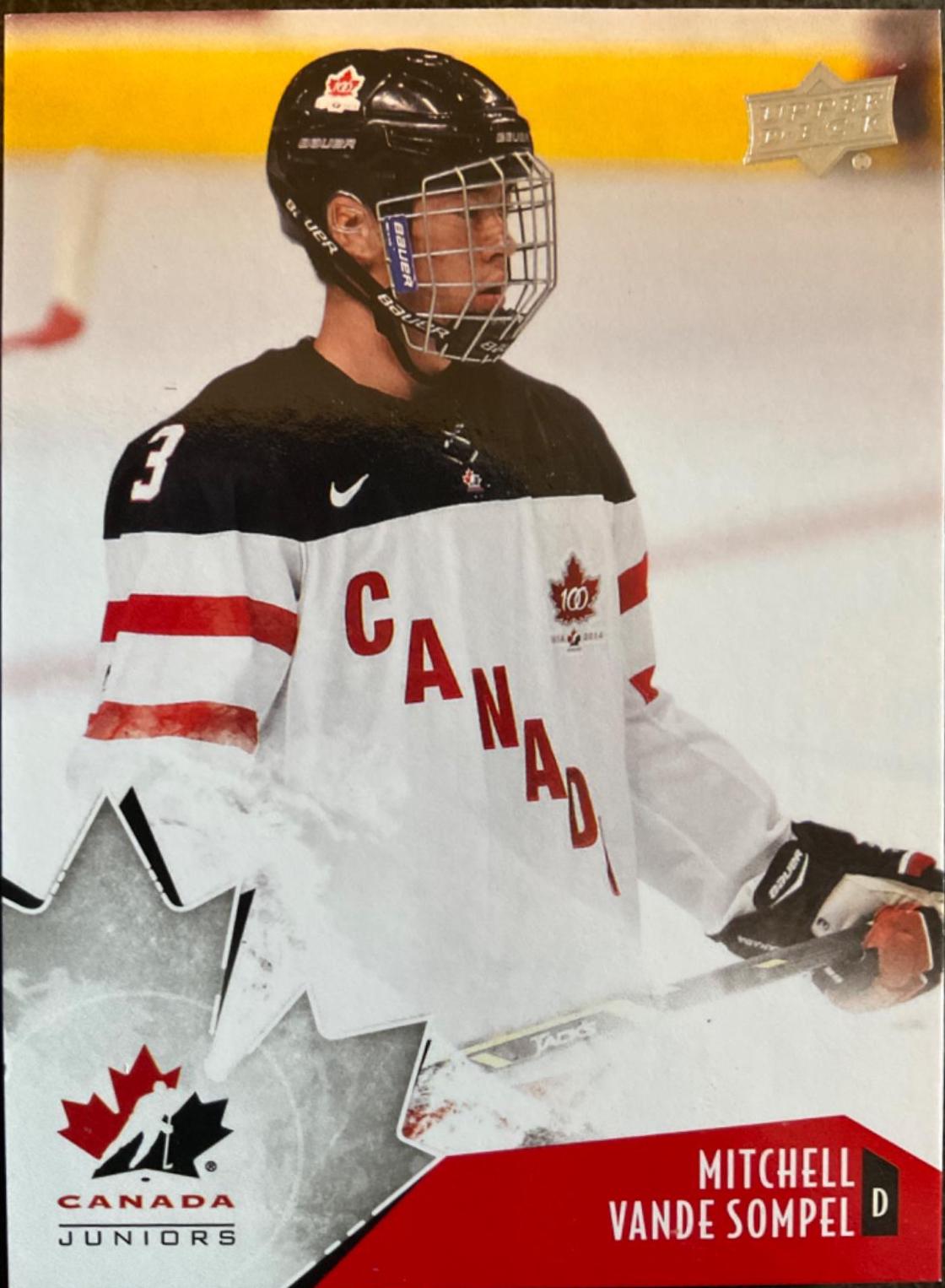 Mitchell Vande Sompel #2 Hockey Cards 2015 Upper Deck Team Canada Juniors