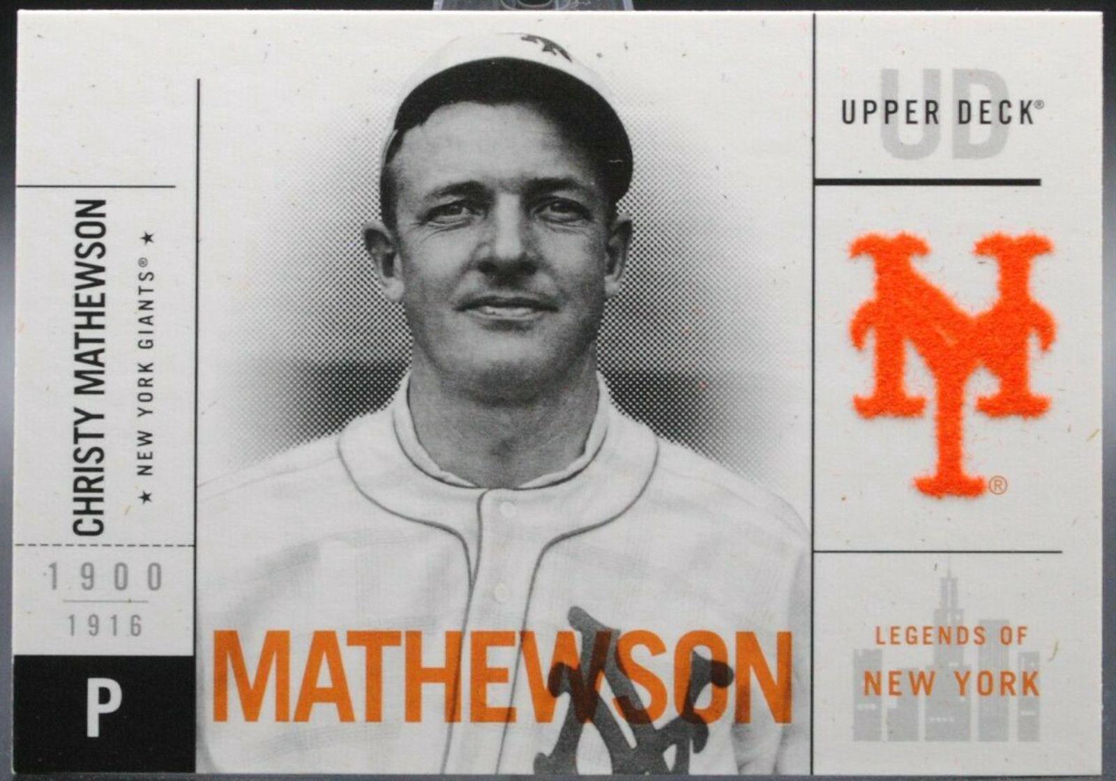 Christy Mathewson #33 Baseball Cards 2001 Upper Deck Legends of NY