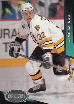 Don Sweeney #13 Hockey Cards 1993 Parkhurst