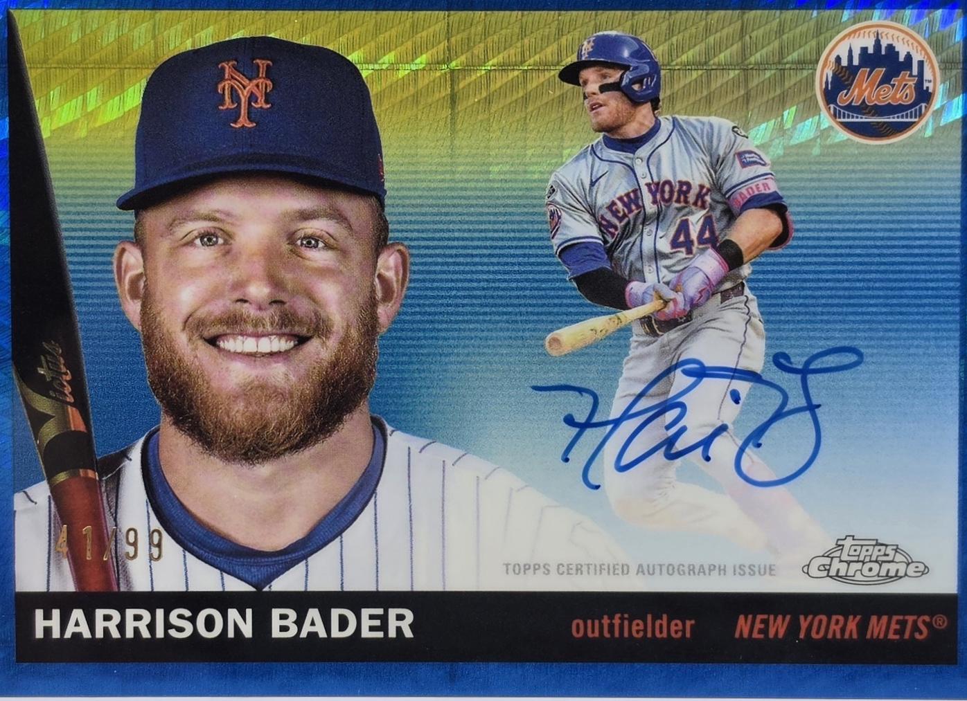 Harrison Bader [Blue Prism] #CPA-HB Prices | 2025 Topps Chrome Platinum ...