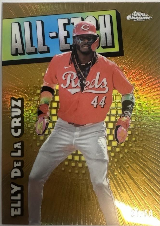 Elly De La Cruz [Gold Refractor] #CAE-4 Prices | 2025 Topps Chrome