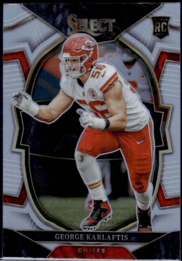 George Karlaftis #22 Football Cards 2022 Panini Select