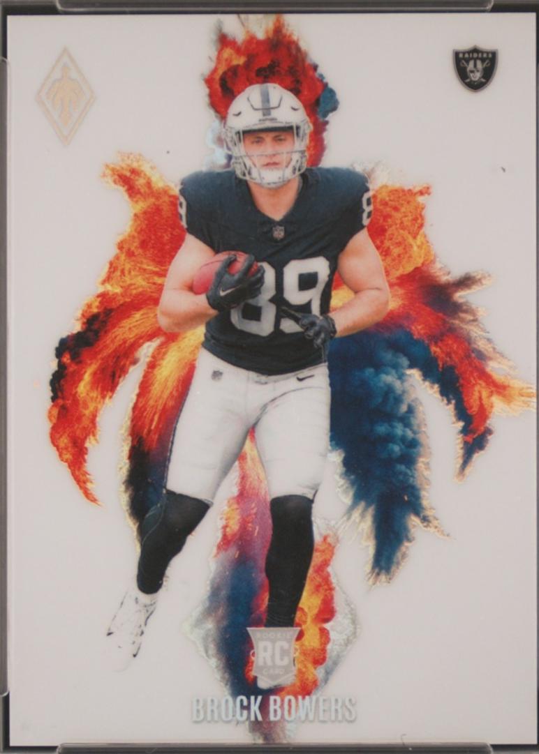 Brock Bowers #CB-BBS Football Cards 2024 Panini Phoenix Color Blast