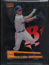 Chipper Jones #T1A 1998 Stadium Club Triumvirate Baseball
