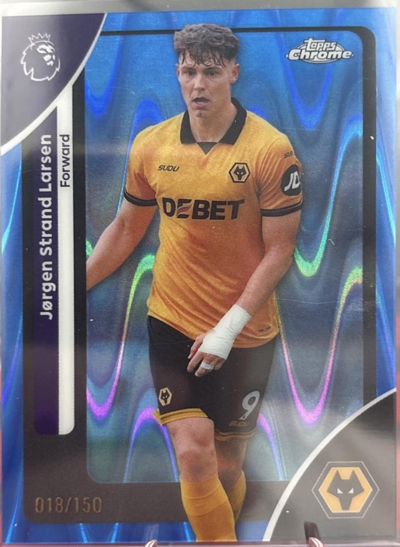 Jorgen Strand Larsen [Blue RayWave Refractor] #193 Prices | 2026 Topps ...