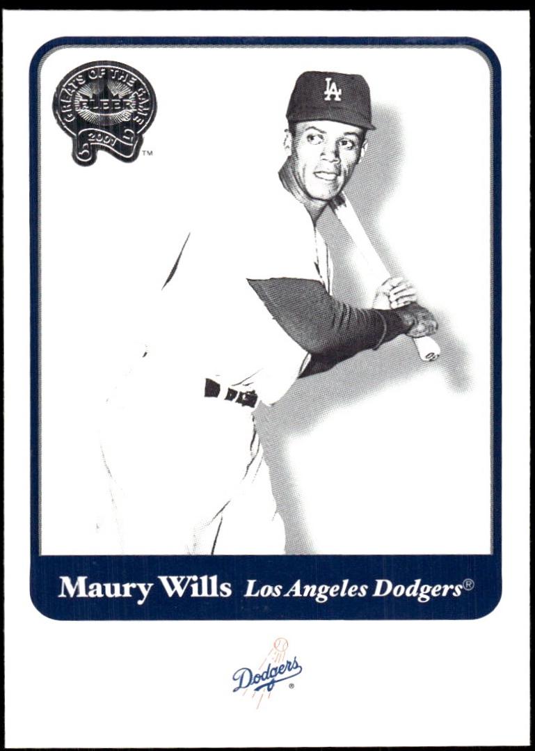 Maury Wills #24 2001 Fleer Greats of the Game Baseball