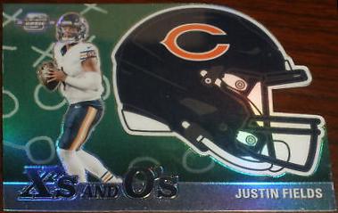 Justin Fields #3 Football Cards 2023 Panini Contenders Optic X's and O's