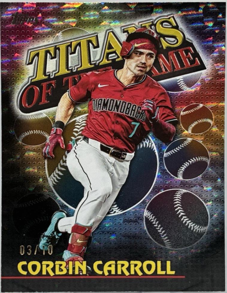 Corbin Carroll [Black Crackleboard] #TOG-6 Prices | 2026 Topps Titans ...