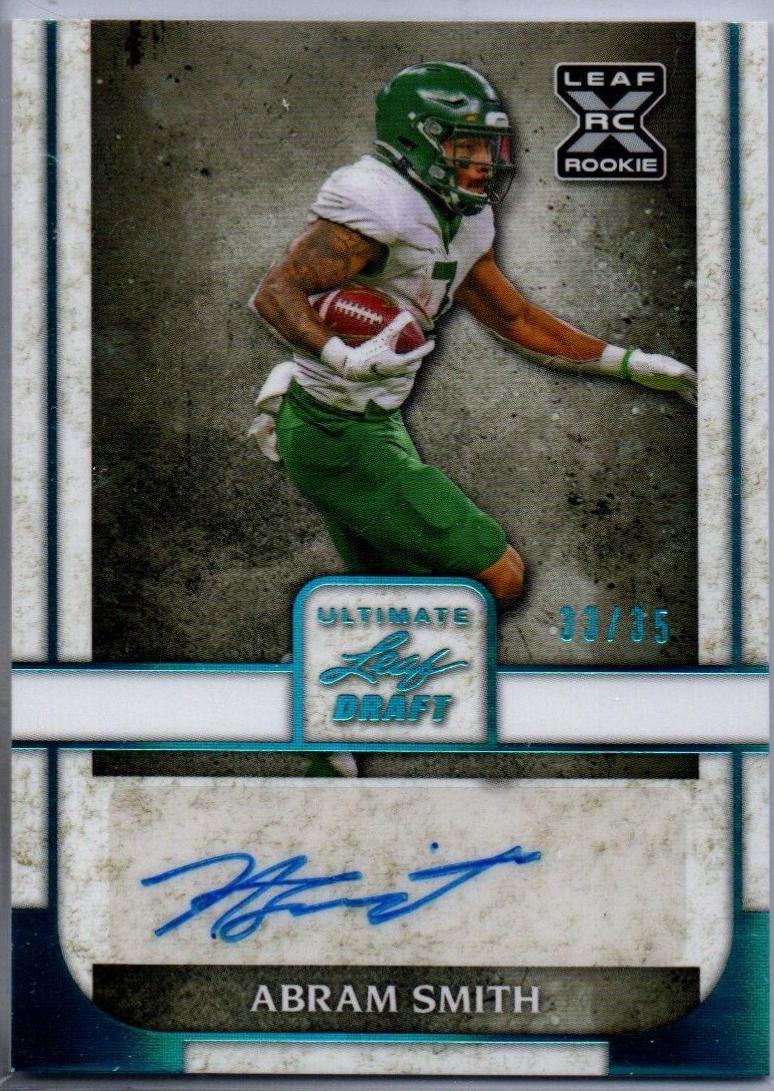 Abram Smith #BA-AS1 Football Cards 2022 Leaf Ultimate Draft Autographs