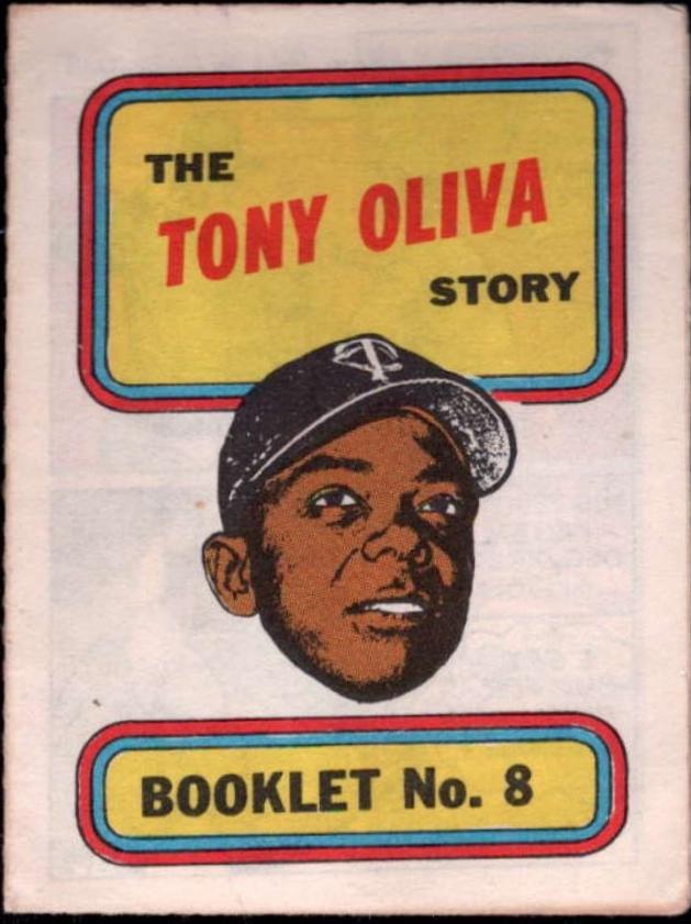 Tony Oliva #8 1970 Topps Booklet Baseball