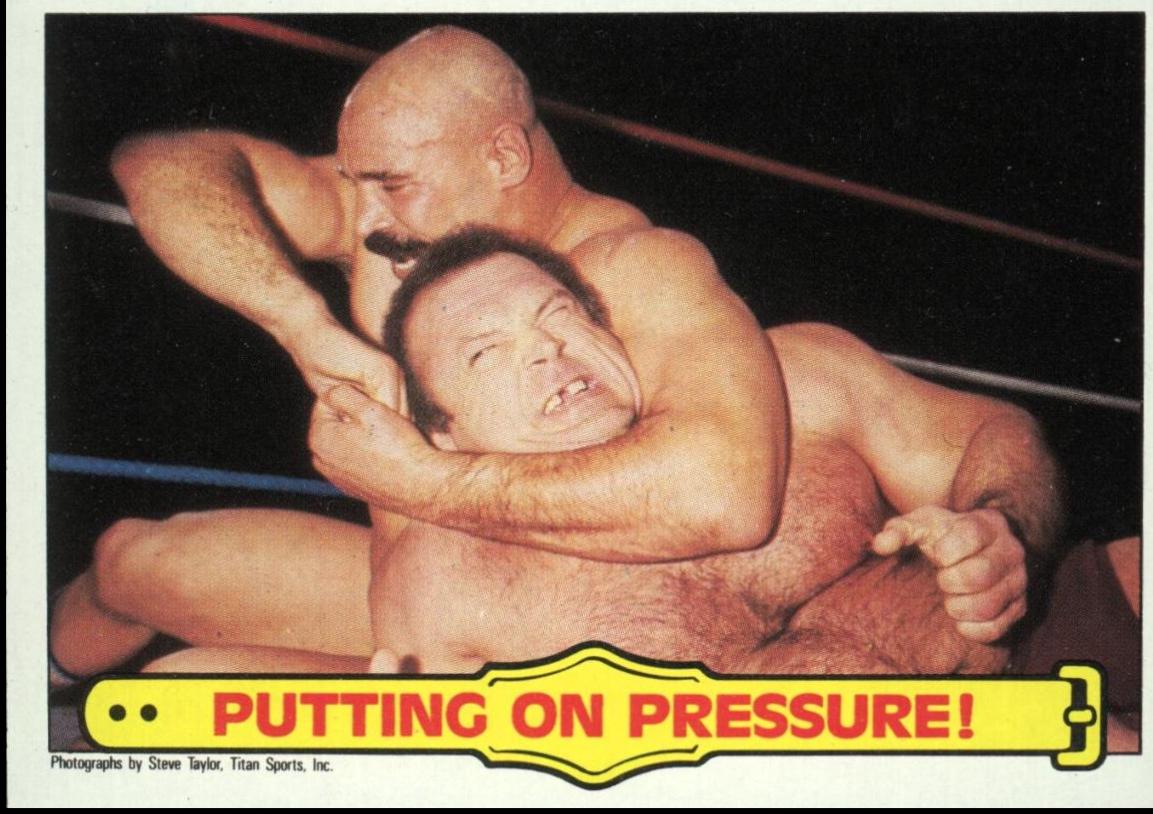 Putting On Pressure #32 Wrestling Cards 1985 Topps WWF
