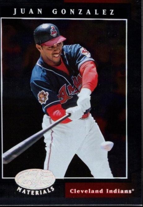 Juan Gonzalez #37 2001 Leaf Certified Materials Baseball