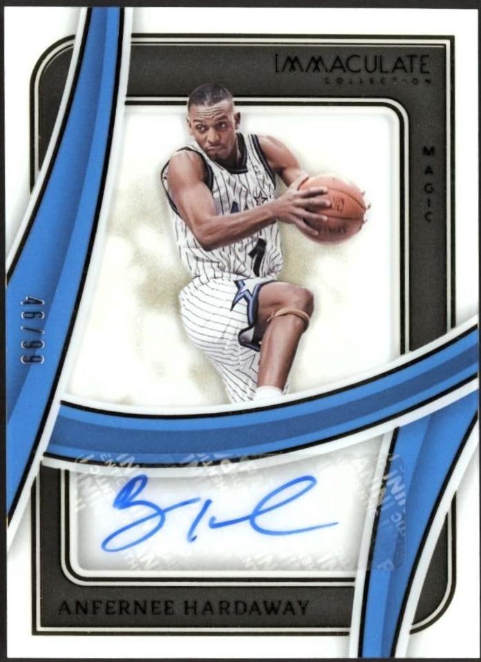 Anfernee Hardaway #6 Basketball Cards 2023 Panini Immaculate Shadowbox Signatures