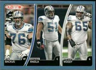 Damien Woody, Jeff Backus, Dominic Raiola