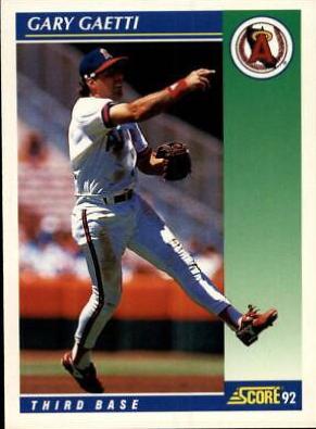 Gary Gaetti #39 Baseball Cards 1992 Score