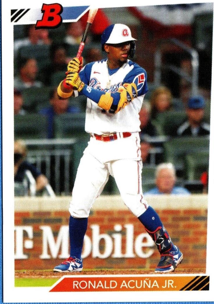 Ronald Acuna Jr. #47 2021 Topps Throwback Thursday Baseball