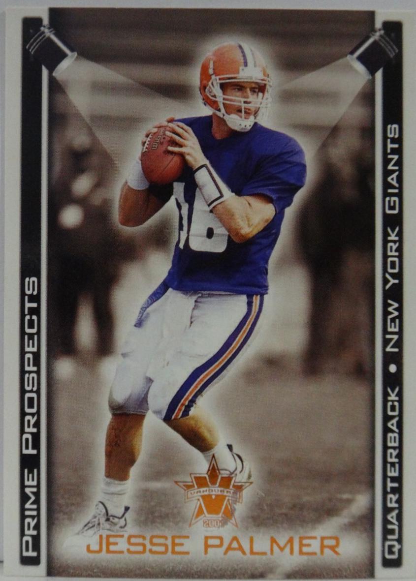 Jesse Palmer #20 2001 Pacific Vanguard Prime Prospects Football