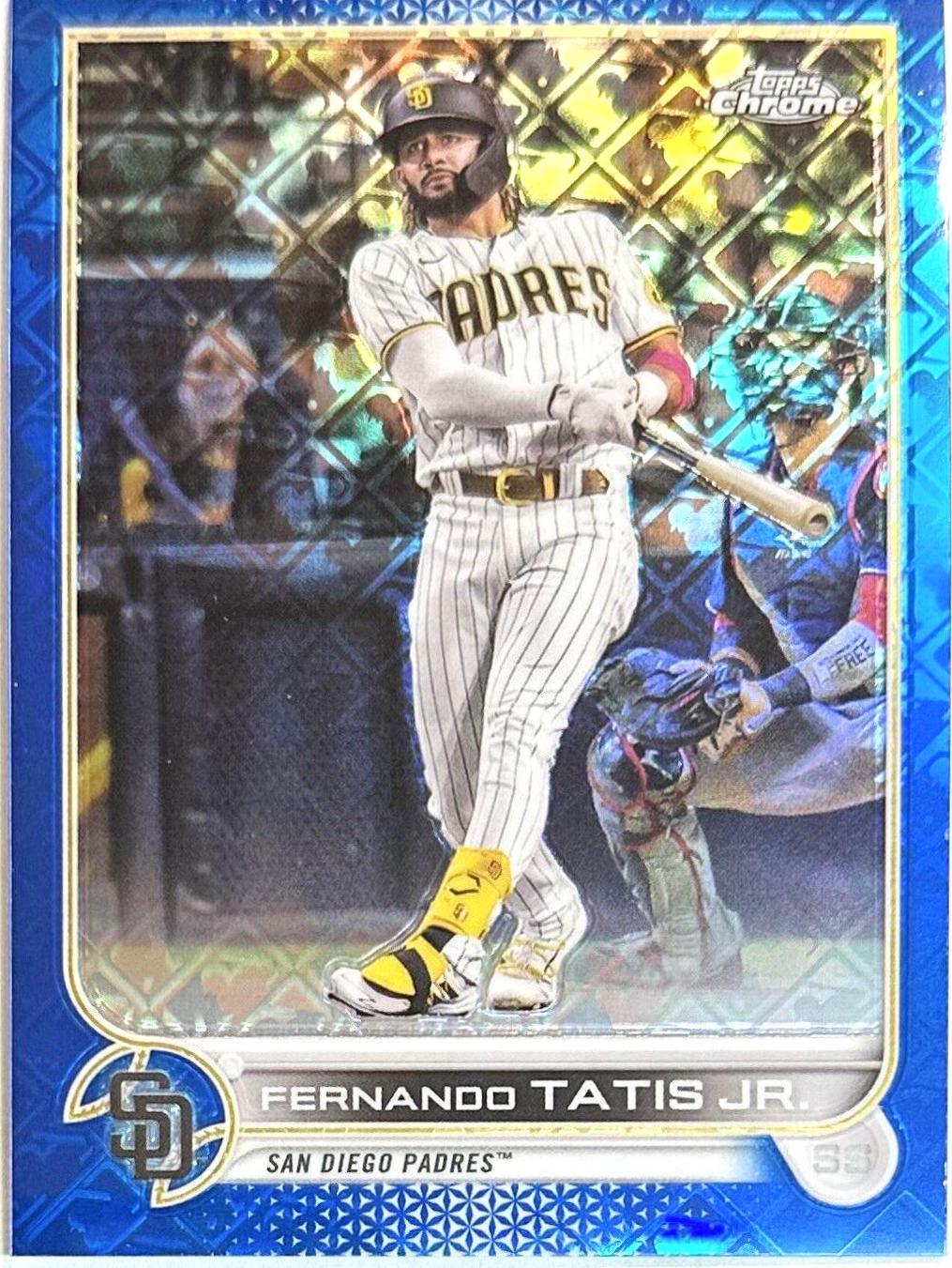 Fernando Tatis Jr. [Blue] #100 Prices | 2022 Topps Chrome Logofractor ...