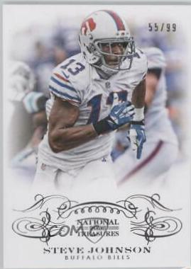 Steve Johnson #12 Football Cards 2013 Panini National Treasures