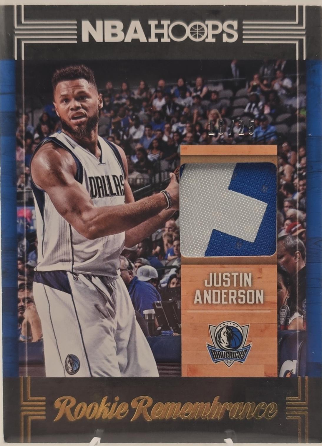 Justin Anderson #RR-JA 2017 Panini Hoops Rookie Remembrance Basketball