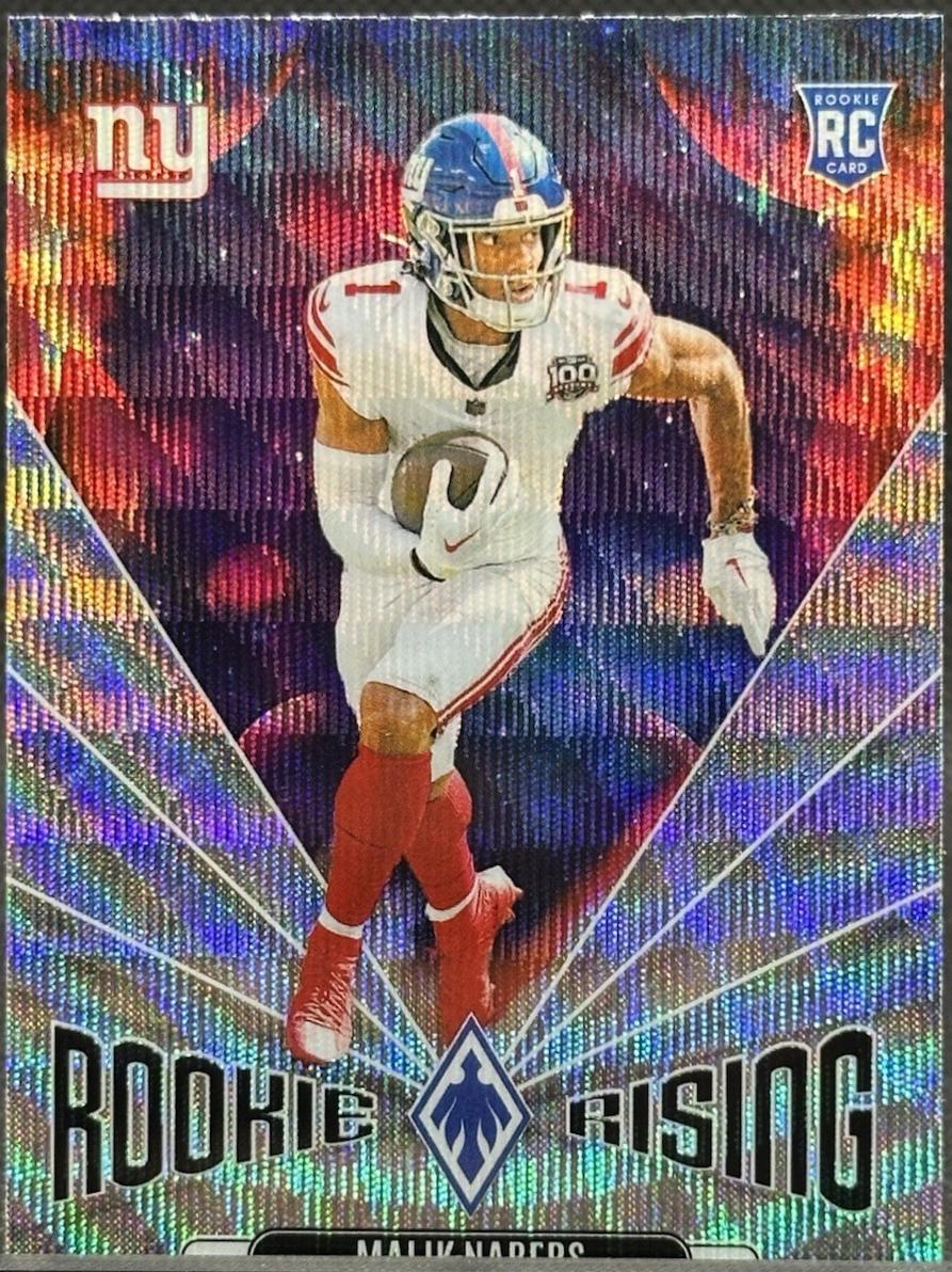 Malik Nabers [Wave] #RR-MNS Prices | 2024 Panini Phoenix Rookie Rising ...