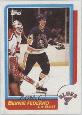 Bernie Federko #105 Hockey Cards 1986 Topps