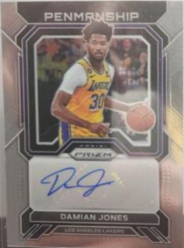 Damian Jones #PNM-DMJ Basketball Cards 2022 Panini Prizm Penmanship Autographs