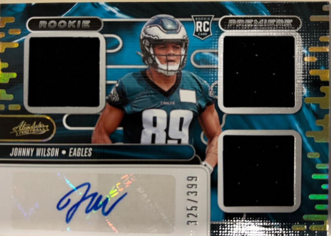 Johnny Wilson #RPMA-JWN 2024 Panini Absolute Rookie Premiere Materials Auto Football