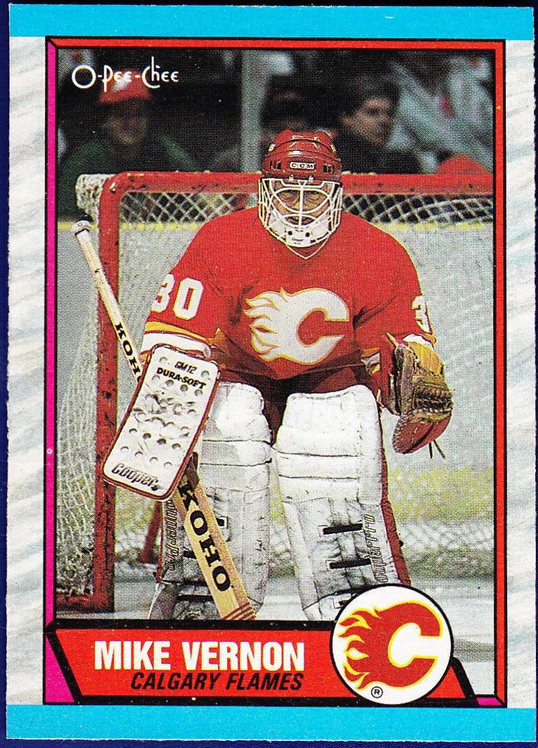 Mike Vernon #163 1989 O Pee Chee Hockey