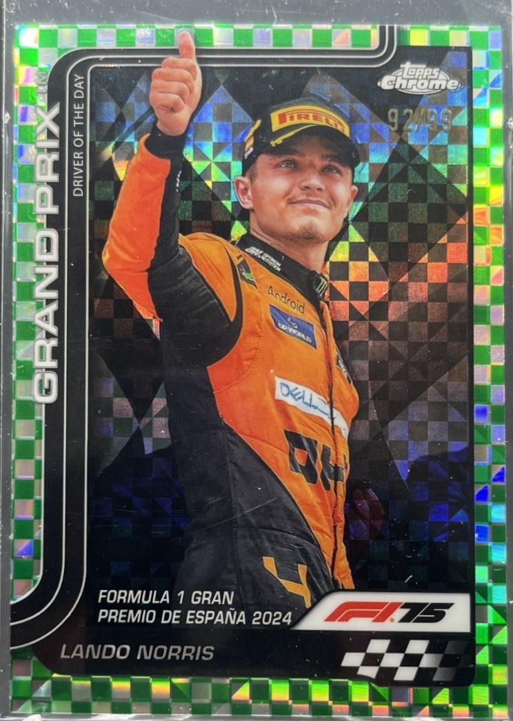 Lando Norris [Green Checker Flag Refractor] #131 Prices | 2025