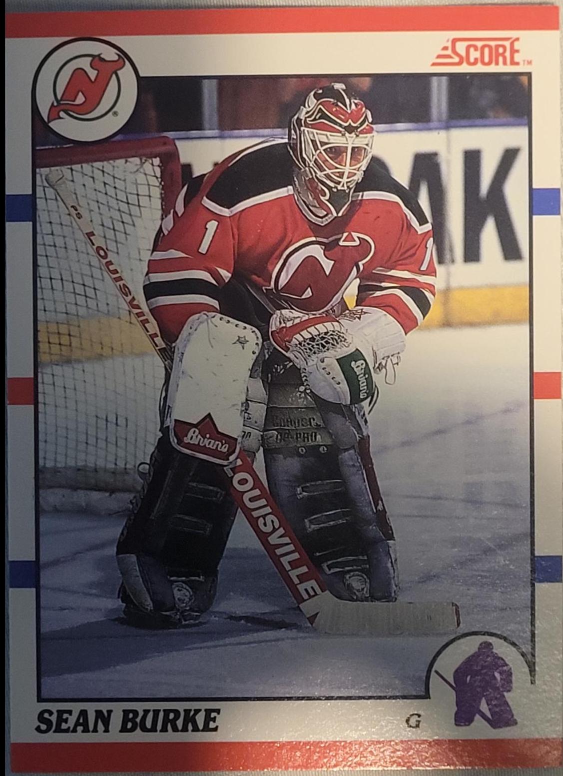 Sean Burke #34 Hockey Cards 1990 Score Canadian