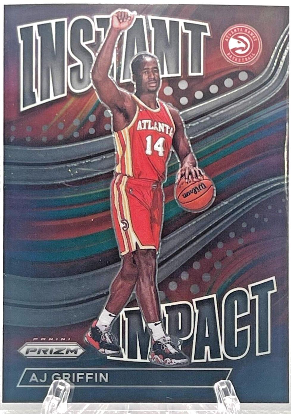 AJ Griffin #5 Basketball Cards 2022 Panini Prizm Instant Impact