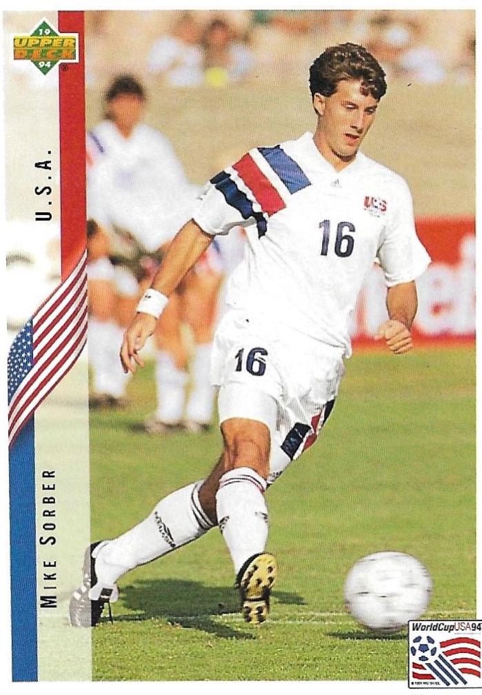 Mike Sorber #26 Soccer Cards 1994 Upper Deck World Cup Soccer