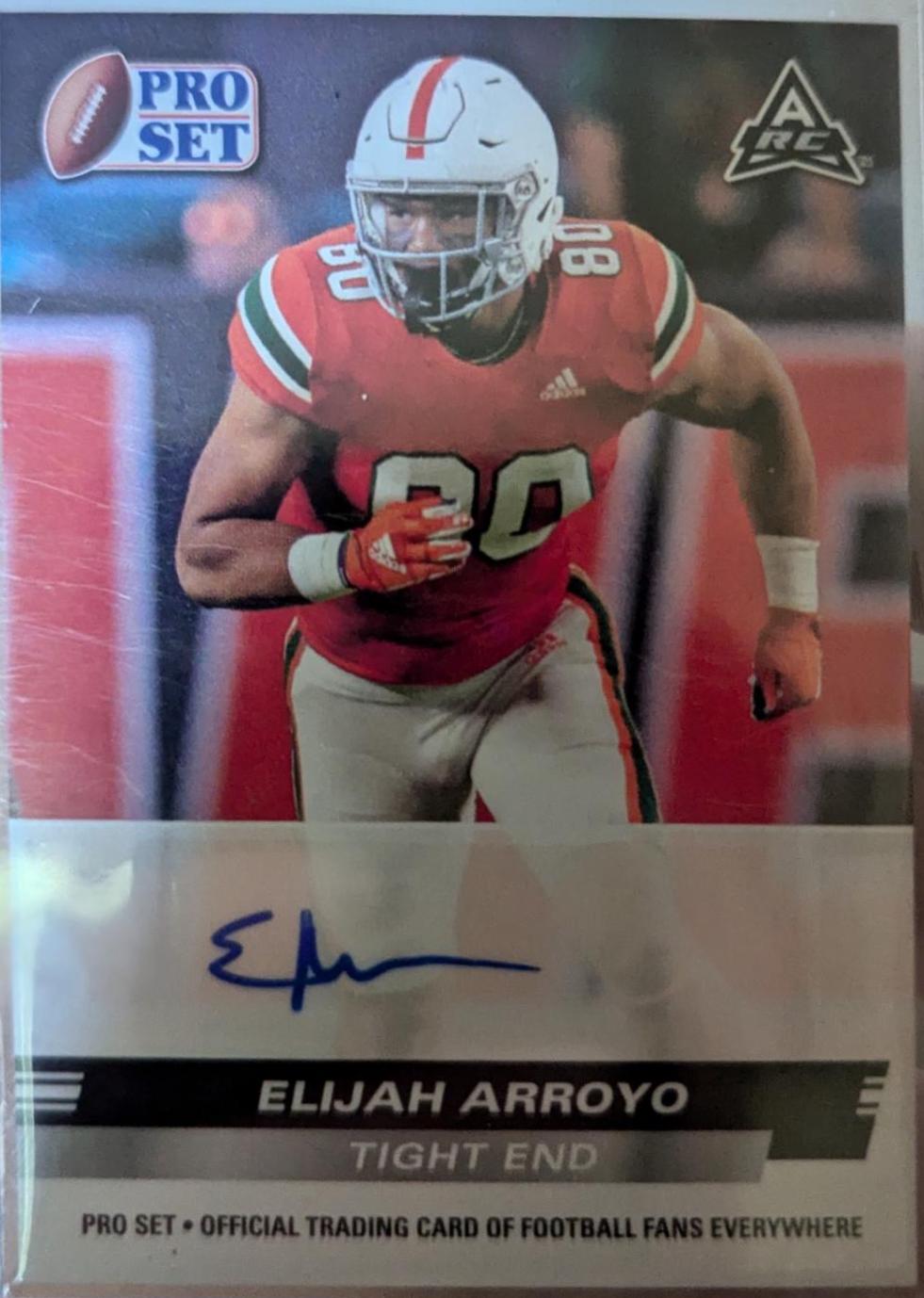Elijah Arroyo #PSA-EA1 Football Cards 2022 Leaf Draft Autographs