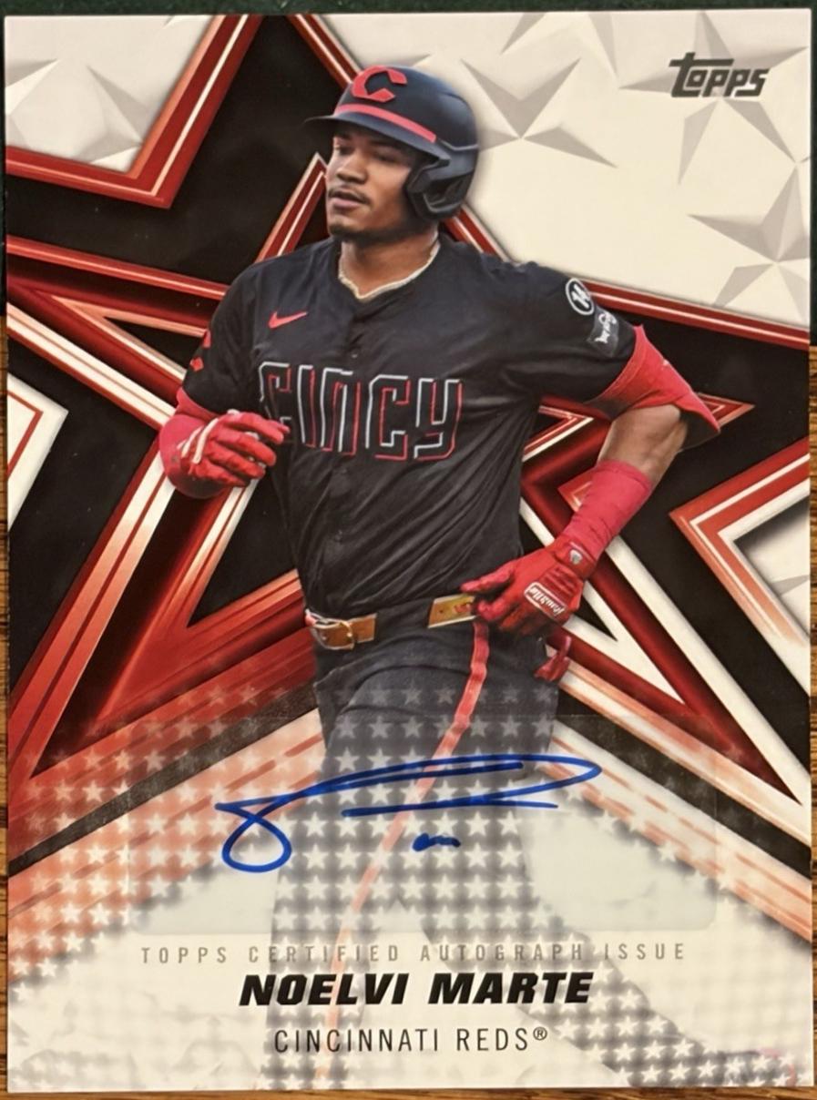 Noelvi Marte #BSA2-NM 2026 Topps Series 2 Baseball Stars Autograph