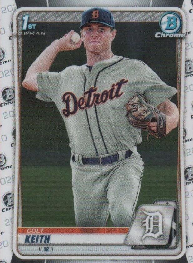 Colt Keith #BD-54 Baseball Cards 2020 Bowman Draft Chrome
