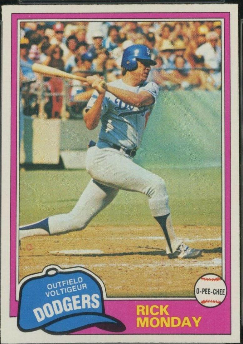 Rick Monday #177 1981 O-Pee-Chee Baseball